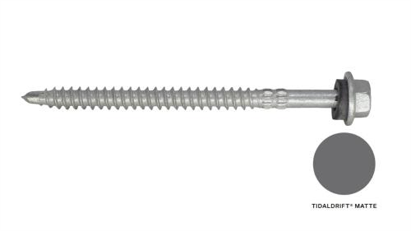 14G-11x90mm Hex Head Self Drilling Universal(Timber/Metal) Screw - Galv + Seal - TIDAL DRIFT MATTE