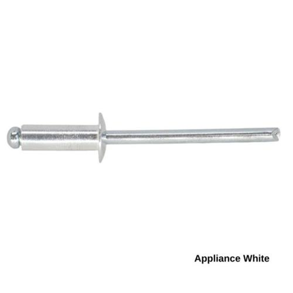 6-6 Pan Head Aluminium & Steel Rivet - APPLIANCE WHITE