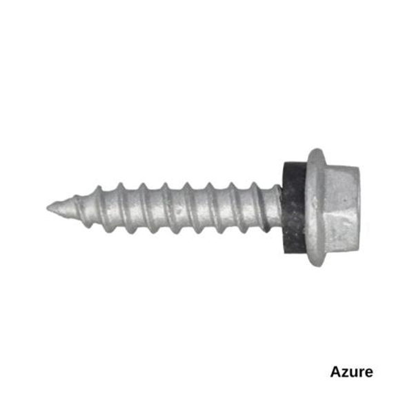 10G-12x25mm Hex Head Self Drilling Timber Screw - Galv + Seal-AZURE