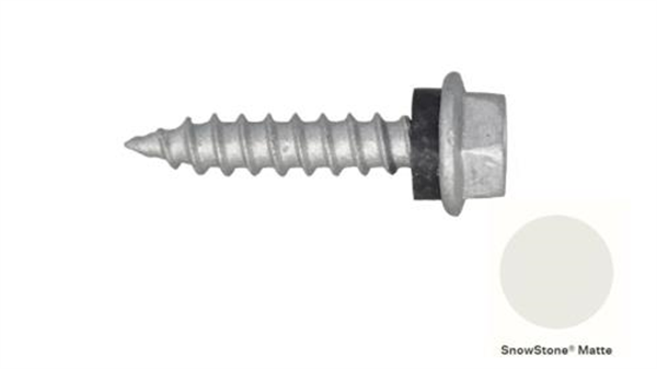 10G-12x25mm Hex Head Self Drilling Timber Screw - Galv + Seal-SNOWSTONE MATTE