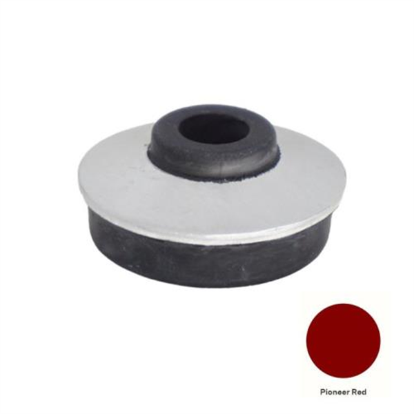 14G x 25mm x 1.2mm Aluminium EPDM Bonded Washer - PIONEER RED