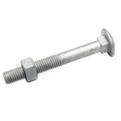 M10X60 Coach Bolt & Nut - Galv