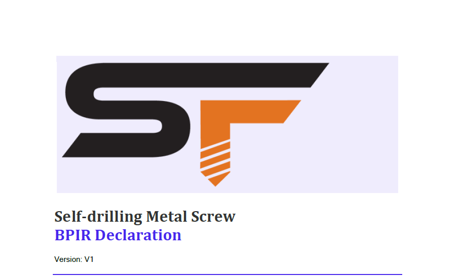 BPIR - Self Drilling Metal Screws